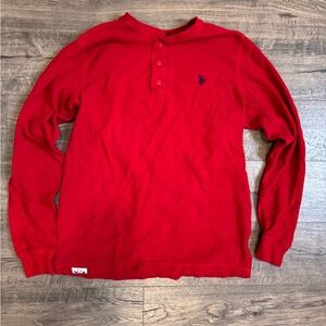 U.S. Polo Assn Men’s Long Sleeve Embroidered thermal Shirt- Size Medium